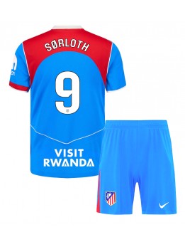 Otroški Nogometna dresi replika Atletico Madrid Alexander Sorloth #9 Tretji 2025-26 Kratek rokav (+ hlače)